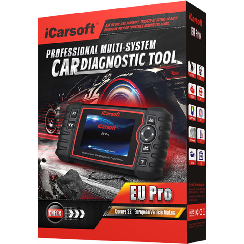 iCarsoft EU PRO Multi-System Diagnostic Scan Tool For All 22 European Vehicles