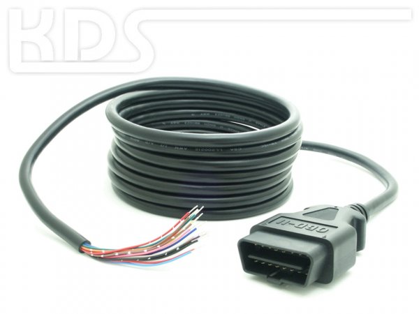 OBD-2 Cable 'cut off' A / 1.8m - HiQ (J1962M Type A -> open end)