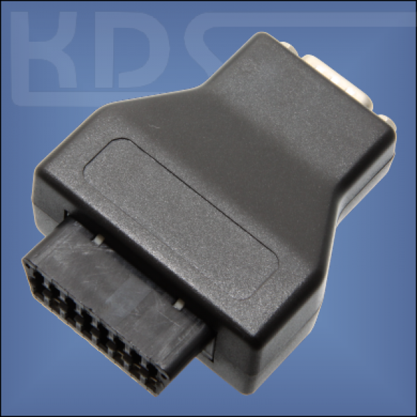 OBD-2 Socket-Adapter A - (SAE J1962F Typ A) - AC3 OBDII to DB9 Adaptor
