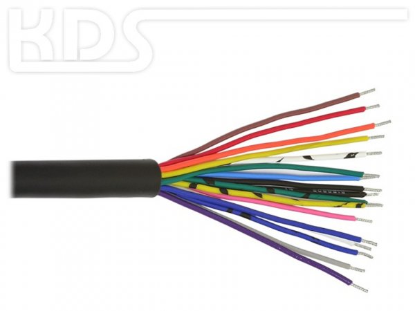 OBD-2 Cable 'cut off' B / 1.0m - HiQ (J1962M Type A -> open end) with Strain Relief