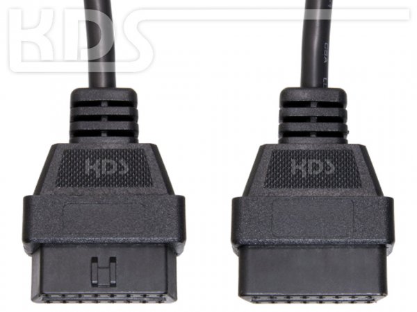 OBD-2 Cable-Extension D-2 / 1.8m HiQ - (J1962M right-angle -> J1962F)
