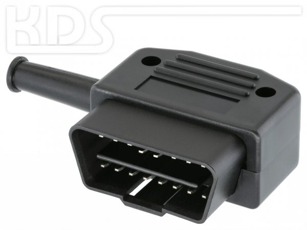 OBD-2 Connector 26-PVC - (SAE J1962 Typ A) - Right Angle with 35mm PVC Strain relief