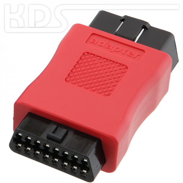 OBD-II connector 102, 24V plug - socket, red