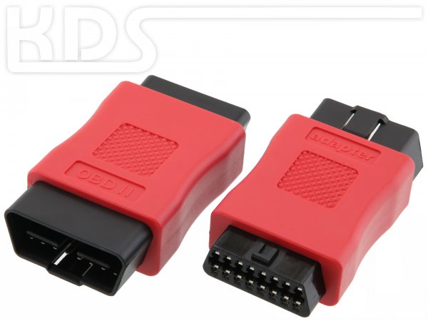 OBD-II connector 102, 24V plug - socket, red