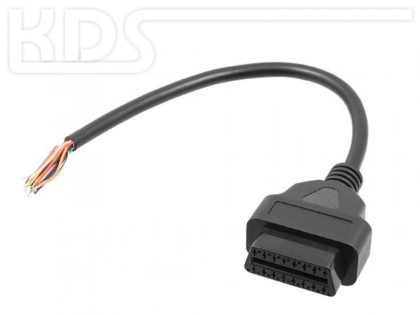 OBD-2 Cable 'cut off' H / 0.3m - (J1962F -> open end) - (Female)