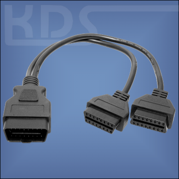 OBD-2 Cable Y-Cable K-1 - (J1962 M-2xF) // Y-Splitter