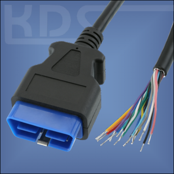 OBD-2 Cable 'cut off' L-C3 / 3.0m - HiQ Plus (J1962M Type B -> open end)