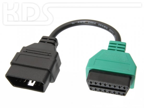 OBD Adapter cable Multiecuscan A1 / green (J1962F -> J1962M)