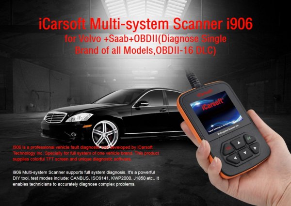 iCarsoft i906 für Volvo / Saab - OBD Diagnosegerät
