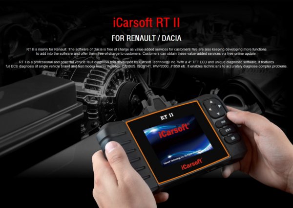 iCarsoft RT II for Renault / Dacia