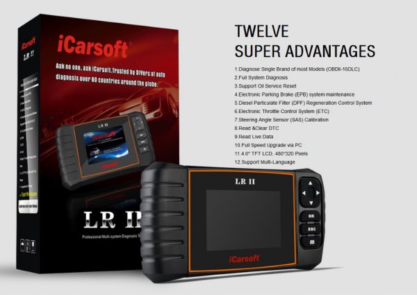 iCarsoft LR II für Landrover / Jaguar