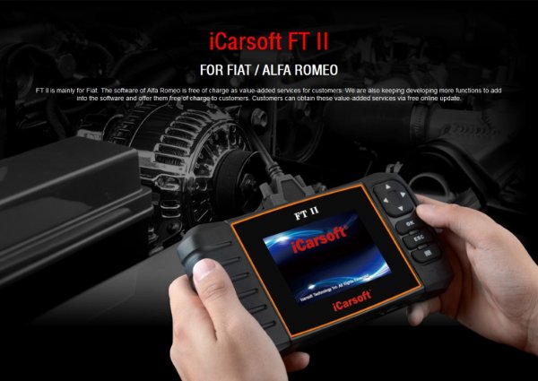 iCarsoft FT II for Fiat and Alfa Romeo