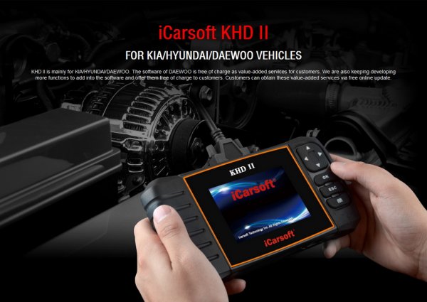iCarsoft KHD II for Kia, Hyundai, Daewoo