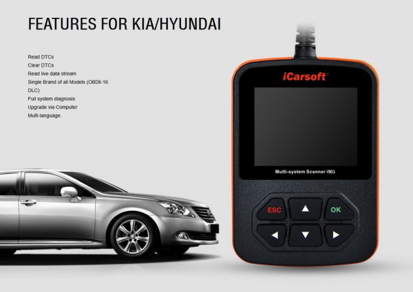 iCarsoft i901 for Hyundai / KIA - OBD Diagnostic Tool
