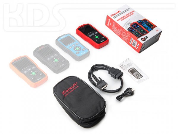 iCarsoft i820 AUTO OBDII/EOBD Scanner - in RED