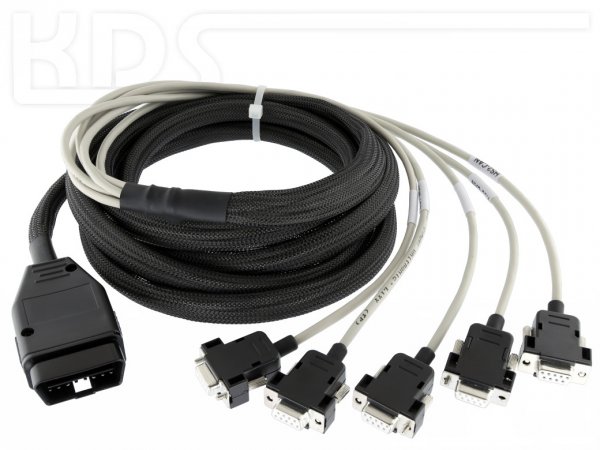 OBD-2 Cable-Connection Special B - (J1962M to 5x D-Sub CAN)