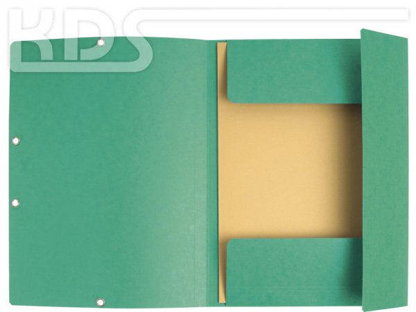Elasticated 3 Flap Folder 400gsm A4, green