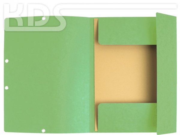 Elasticated 3 Flap Folder 400gsm A4, soft green