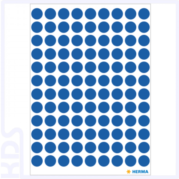 Herma Colour Dots, Ø  8mm, round, dark blue