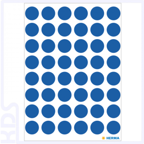 Herma Farbpunkte Ø 12mm, rund, dunkel-blau