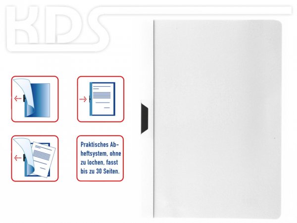 Clip Folders Idena 300576, A4, white