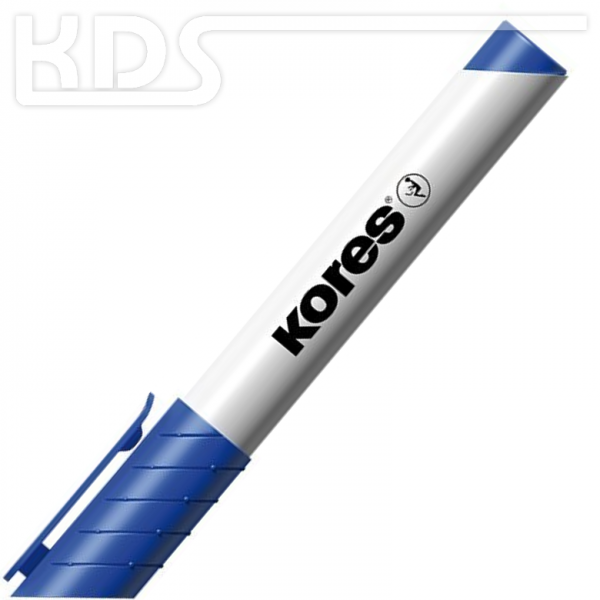 Kores 'K-Marker' for whiteboard, 3mm round tip, blue