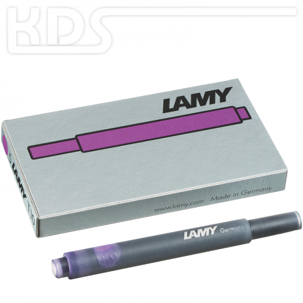 LAMY ink cartridges T10, pack of 5, violet