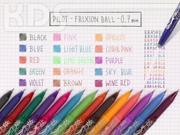 Pilot Gel Ink Rollerball pen FriXion Ball 0.7 (M) BL-FR7-LG, light green