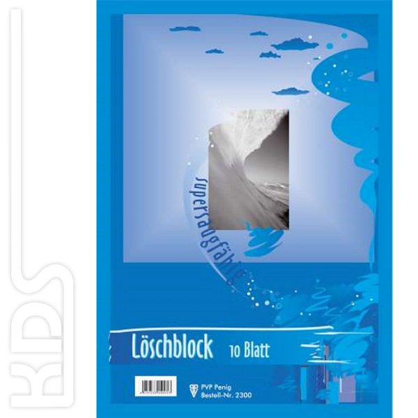 Löschblattblock A4 PVP Penig 2300, 10Blatt, farbig