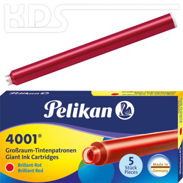 Pelikan Large Capacity Ink Cartridges 4001 GTP/5, red