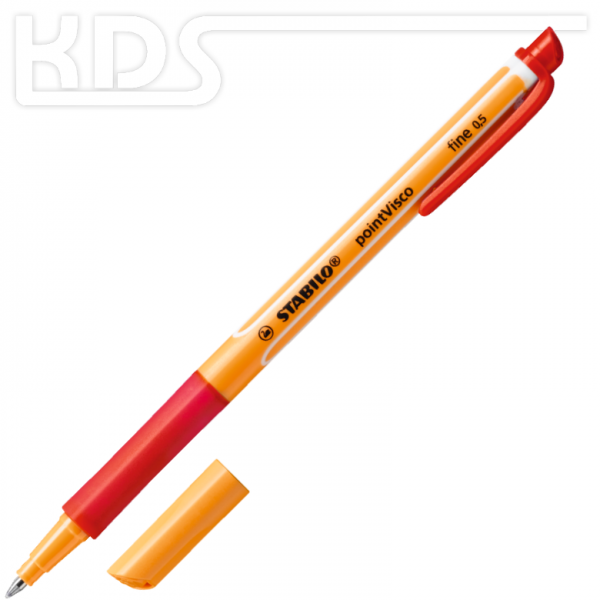 Stabilo pointVisco 0.5 - red (rollerball pen)