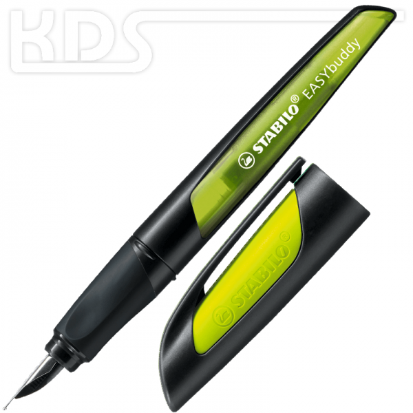Stabilo EASYbuddy fountain pen (M-nib), black-lime