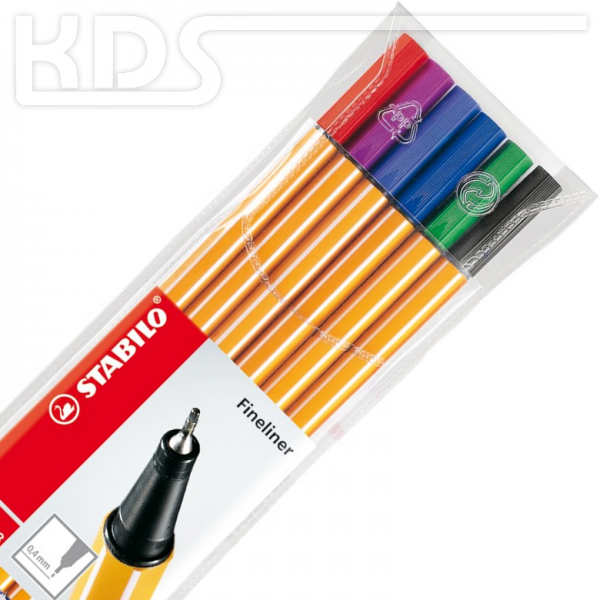 Stabilo Point 88 - Fineliner, SET with 6 pcs.