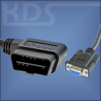 OBD-2 Cable-Connection D - (J1962M Right Angle to DB9F)