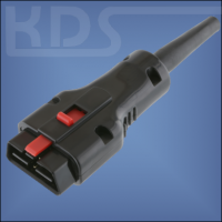 OBD-2 Connector 25-B - (J1962 Type B, 24V male) with Neopren bend relief