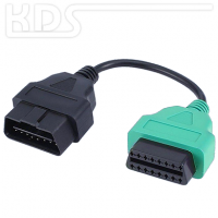 OBD Adapter cable Multiecuscan A1 / green (J1962F -> J1962M)