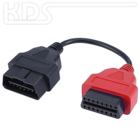 OBD Adapter cable Multiecuscan A2 / red (J1962F -> J1962M)