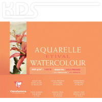Aquarellpapier, Clairfontaine ETIVAL, 18x24cm, 25 Blatt, 300g/m²