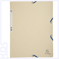 Elasticated 3 Flap Folder 400gsm A4, ivory