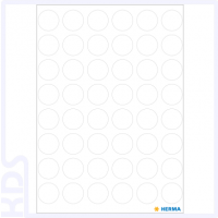 Herma Colour Dots, Ø 13mm, round, white