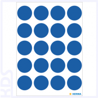 Herma Colour Dots, Ø 19mm, round, dark blue
