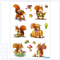 Herma Stickers 'Brown Squirrels'