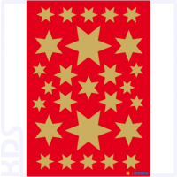 Herma Stickers stars 6-pointed, gold