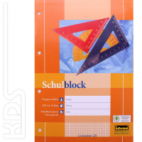 Schulblock A4 kariert (Lineatur 28), Idena, 50 Blatt, 70g/m²