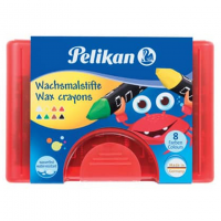 Pelikan wax crayon 665/8 · triangular shape · 8 colours