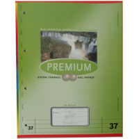 Staufen 'Premium' Schulheft Lineatur 37 (liniert, 2xRand, gelocht, perforiert), DIN A4, 16 Blatt