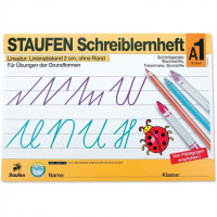Staufen writing exercise book DIN A4 landscape line A1, 16 sheets