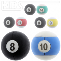 Eraser 'Billiard Balls'  -  Trendhaus 934468, sorted